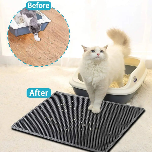 Double Layer Waterproof Pet Cat Litter Mat