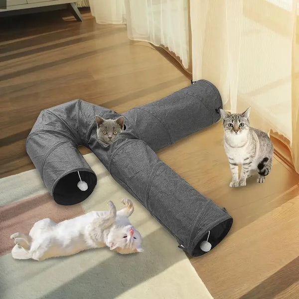 Collapsible Cat Tunnel Interactive Toy